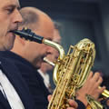 Celebration Horns, Jochen Engel, Markus Privat und Sven Claussen, Partyband Celebration am 26.06.2013 in Eschborn