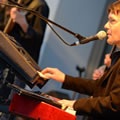 Markus Höller - keyboards, Soulband Celebration am 26.06.2013 in Eschborn